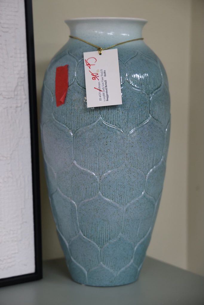 Lady Los Vase in Teal