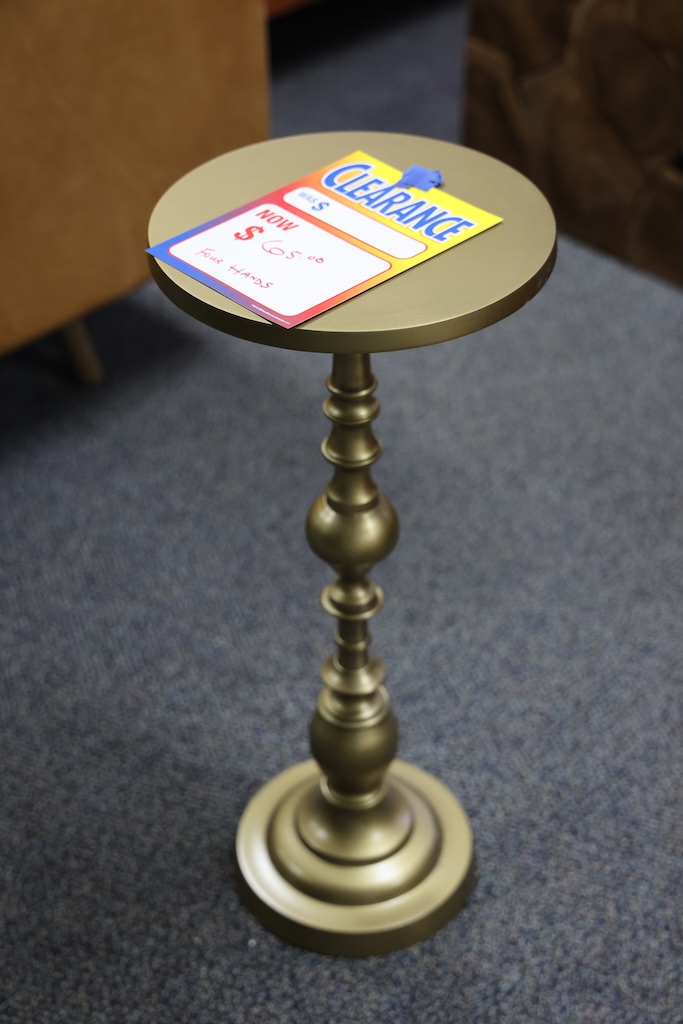 Four Hands Gold Accent Table