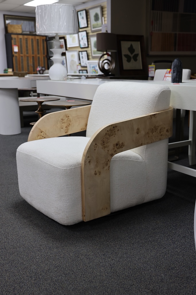 Sagebrook Home Burl Wood Arm Chair