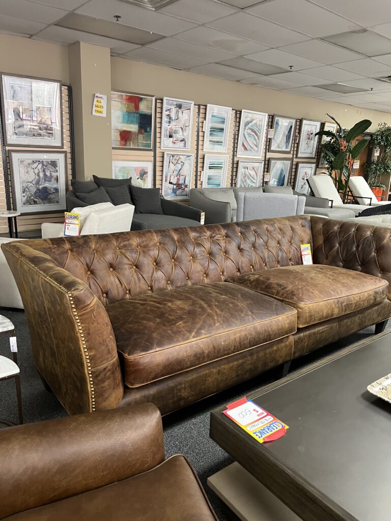 Universal Distressed Leather Sofa