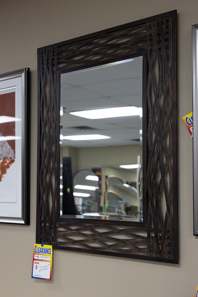 Uttermost Dark Bronze Woven Frame Mirror