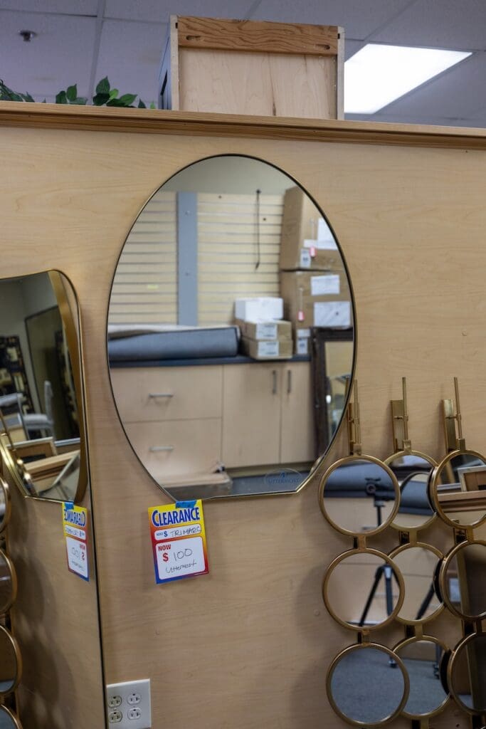 Uttermost Oval Wall Mirror — Thin Matte Black Frame